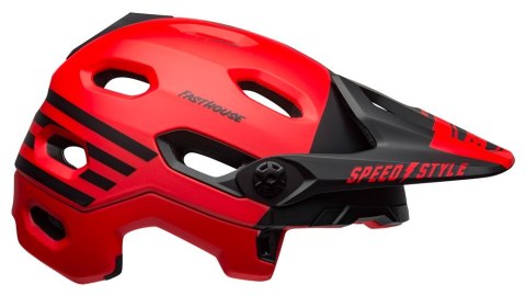 Kask full face BELL SUPER DH MIPS SPHERICAL fasthouse matte gloss red black roz. L (58-62 cm) (NEW).