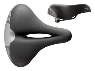 Siodło SELLE ITALIA SPORTOURING T 2 FLOW S (id match L2), Fec Alloy Rail, Light Gel, 671g (NEW)