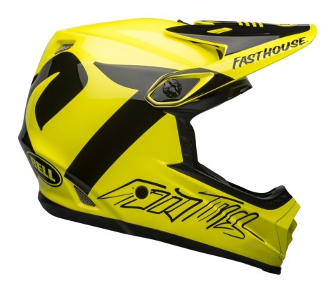Kask full face BELL FULL-9 FUSION MIPS fasthouse gloss hi-viz black roz. M (55-57 cm) Kask full face BELL FULL-9 FUSION MIPS fasthouse gloss hi-viz black roz. M (55-57 cm)