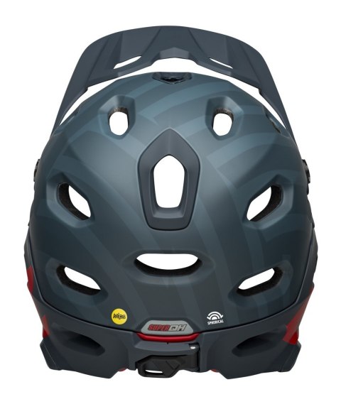 Kask full face BELL SUPER DH MIPS SPHERICAL prime matte blue crimson roz. S (51-55 cm) (NEW) Kask full face BELL SUPER DH MIPS SPHERICAL prime matte blue crimson roz. S (51-55 cm) (NEW)