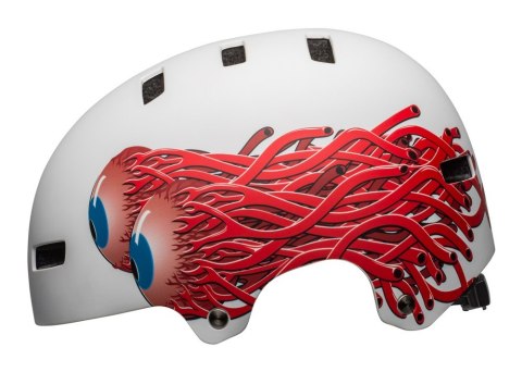 Kask juniorski BELL SPAN matte white eyes roz. XS (49-53 cm) (NEW). Kask juniorski BELL SPAN matte white eyes roz. XS (49-53 cm) (NEW).