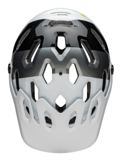Kask full face BELL SUPER 3R MIPS matte white black roz. L (58-62 cm) (NEW).