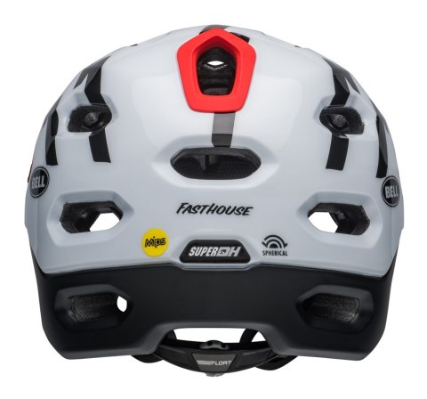Kask full face BELL SUPER DH MIPS SPHERICAL fasthouse matte gloss black white roz. L (58-62 cm) (NEW).