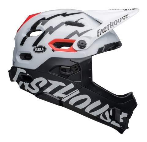 Kask full face BELL SUPER DH MIPS SPHERICAL fasthouse matte gloss black white roz. S (52-56 cm) (NEW).
