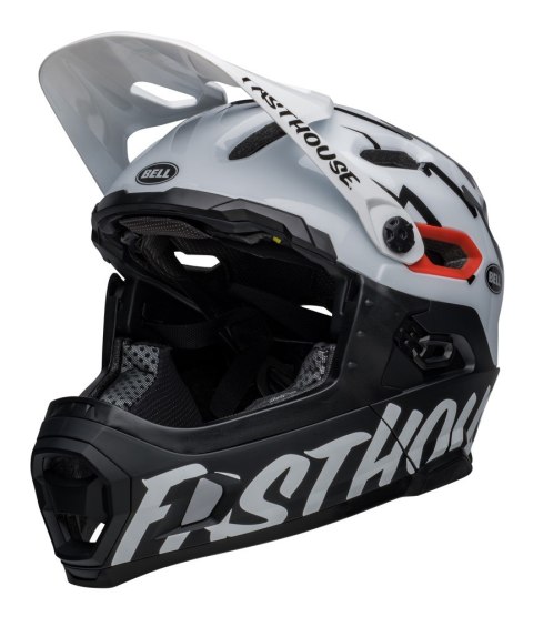 Kask full face BELL SUPER DH MIPS SPHERICAL fasthouse matte gloss black white roz. S (52-56 cm) (NEW).