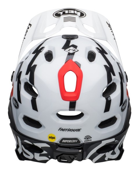 Kask full face BELL SUPER DH MIPS SPHERICAL fasthouse matte gloss black white roz. S (52-56 cm) (NEW).