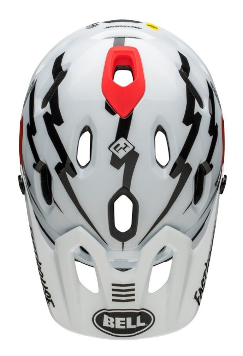 Kask full face BELL SUPER DH MIPS SPHERICAL fasthouse matte gloss black white roz. S (52-56 cm) (NEW).