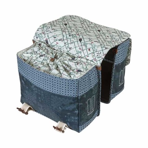 Sakwa miejska podwójna BASIL BOHEME DOUBLE PANNIER BAG 35L Universal Bridge System, wodoodporna indigo blue (NEW)