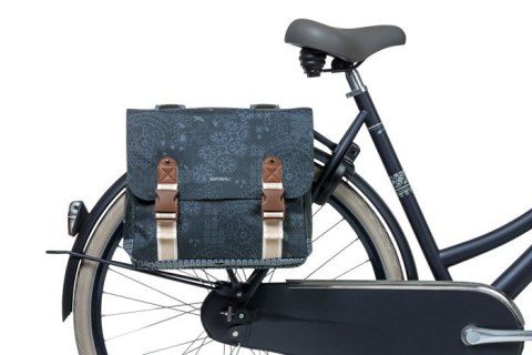 Sakwa miejska podwójna BASIL BOHEME DOUBLE PANNIER BAG 35L Universal Bridge System, wodoodporna indigo blue (NEW)