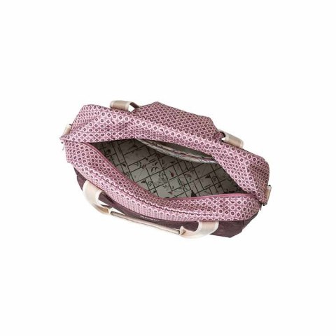 Sakwa miejska pojedyncza BASIL BOHEME CARRY ALL BAG 18L Hook On System, wodoodporna fig red (DWZ)