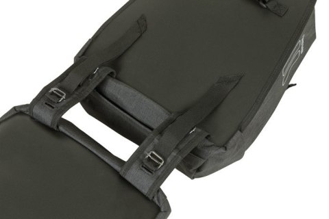 Sakwa podwójna BASIL DISCOVERY365D DOUBLE PANNIER BAG M 18L, Universal Bridge System, wodoodporna black melee (NEW)