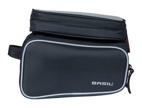 Torba na ramę BASIL SPORT DESIGN TOP TUBE FRAME BAG DOUBLE M 1.5L, wodoodporna czarna (NEW)