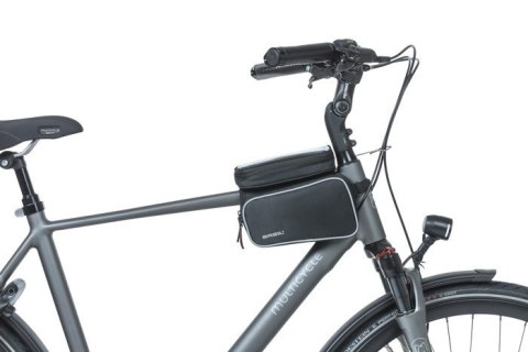 Torba na ramę BASIL SPORT DESIGN TOP TUBE FRAME BAG DOUBLE M 1.5L, wodoodporna czarna (NEW)