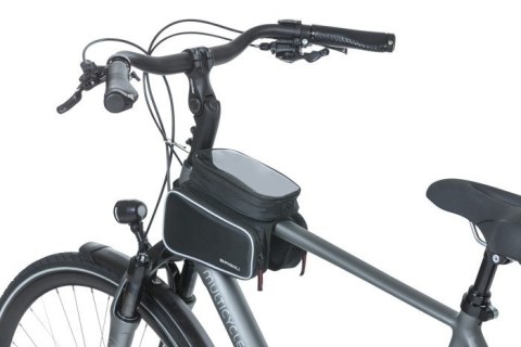 Torba na ramę BASIL SPORT DESIGN TOP TUBE FRAME BAG DOUBLE M 1.5L, wodoodporna czarna (NEW)