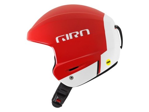 Kask zimowy GIRO STRIVE MIPS matte red + ochrona szczęki roz. M (55.5-57 cm) (DWZ) (WYPRZEDAŻ -50%)