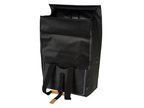 Sakwa miejska pojedyncza BASIL URBAN DRY SHOPPER 25L, Hook On System, 100% wodoodporna matt black (NEW)