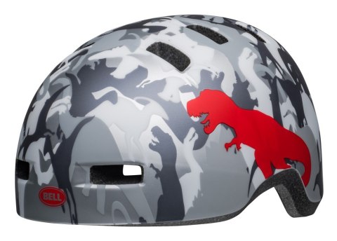 Kask dziecięcy BELL LIL RIPPER matte gray silver camosaurus roz. XS (45-52 cm) (NEW). Kask dziecięcy BELL LIL RIPPER matte gray silver camosaurus roz. XS (45-52 cm) (NEW).