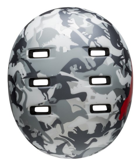 Kask dziecięcy BELL LIL RIPPER matte gray silver camosaurus roz. S (48-55 cm) (NEW). Kask dziecięcy BELL LIL RIPPER matte gray silver camosaurus roz. S (48-55 cm) (NEW).