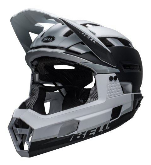 Kask full face BELL SUPER AIR R MIPS SPHERICAL matte black white roz. S (52-56 cm) (NEW).