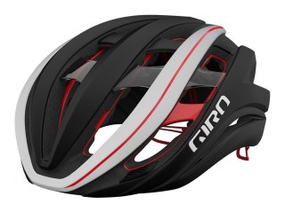 Kask szosowy GIRO AETHER SPHERICAL MIPS matte black white red roz. M (55-59 cm)