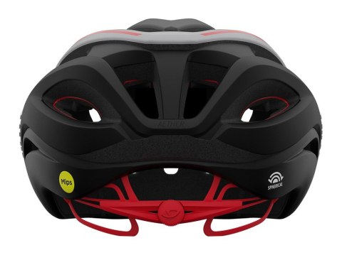 Kask szosowy GIRO AETHER SPHERICAL MIPS matte black white red roz. M (55-59 cm) Kask szosowy GIRO AETHER SPHERICAL MIPS matte black white red roz. M (55-59 cm)