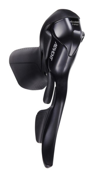 Klamkomanetka MICROSHIFT ADVENT, Prawa, 9.rzędowa, Niekompatybilna z Shimano, Dual Control, Czarna (NEW)
