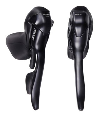Klamkomanetki MICROSHIFT ADVENT, Para, 9.rzędowe, Niekompatybilne z Shimano, Dual Control, Lewa Klamka Tylko z Dźwignią Hamulca,