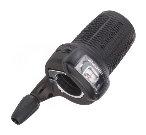 Manetka MICROSHIFT INTER 8, Prawa, 8.rzędowa, Kompatybilna z Shimano, Twist Shifter, Optyczny Wskaźnik Przełożeń (NEW)