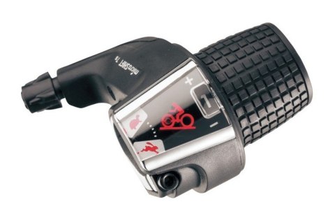 Manetka MICROSHIFT, Prawa, 6.rzędowa, Kompatybilna z Shimano, Twist Shifter, Optyczny Wskaźnik Przełożeń (NEW) Manetka MICROSHIFT, Prawa, 6.rzędowa, Kompatybilna z Shimano, Twist Shifter, Optyczny Wskaźnik Przełożeń (NEW)