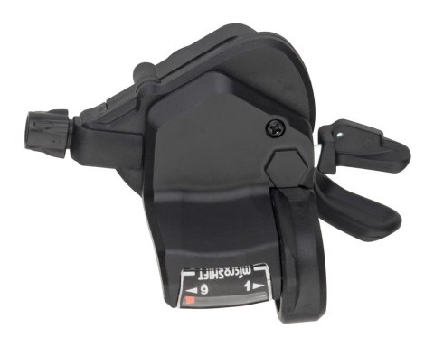 Manetka MICROSHIFT, Prawa, 9.rzędowa, Kompatybilna z Shimano, Thumb Tap, Optyczny Wskaźnik Przełożeń (NEW) Manetka MICROSHIFT, Prawa, 9.rzędowa, Kompatybilna z Shimano, Thumb Tap, Optyczny Wskaźnik Przełożeń (NEW)