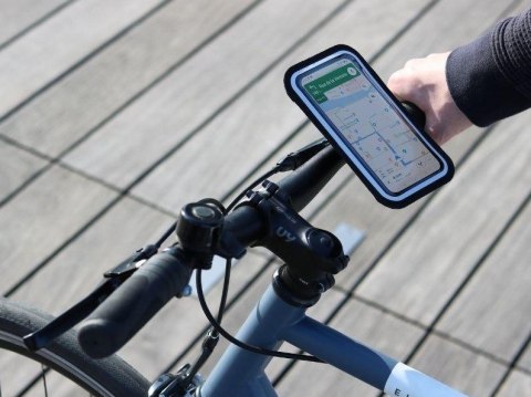 Pokrowiec na telefon kierownicę na rower, motocykl, hulajnogę SHAPEHEART BIKE AMZ roz.M < 14,7 cm (NEW)