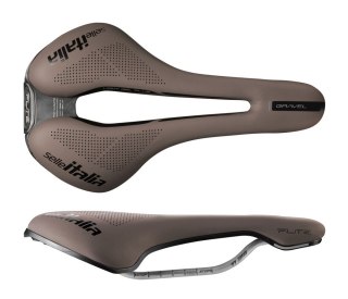 Siodło SELLE ITALIA FLITE BOOST GRAVEL TI316 SUPERFLOW L (id match - L3), 232g, Brązowe (NEW)