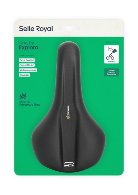 Siodło SELLEROYAL EXPLORA ATHLETIC 45st. żelowe, unisex, 379g (NEW) Siodło SELLEROYAL EXPLORA ATHLETIC 45st. żelowe, unisex, 379g (NEW)