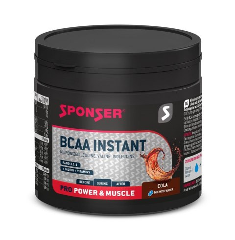 Aminokwasy SPONSER BCAA INSTANT Cola puszka 200g (NEW) Aminokwasy SPONSER BCAA INSTANT Cola puszka 200g (NEW)