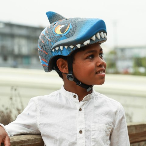 Kask dziecięcy juniorski RASKULLZ SIR CHOMPZ blue roz. S CHILD FS 5+ (50-54 cm) (NEW) Kask dziecięcy juniorski RASKULLZ SIR CHOMPZ blue roz. S CHILD FS 5+ (50-54 cm) (NEW)