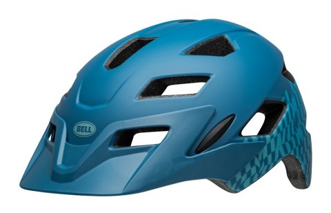 Kask juniorski BELL SIDETRACK wavy checks matte blue roz. Uniwersalny (50-57 cm) (NEW) Kask juniorski BELL SIDETRACK wavy checks matte blue roz. Uniwersalny (50-57 cm) (NEW)