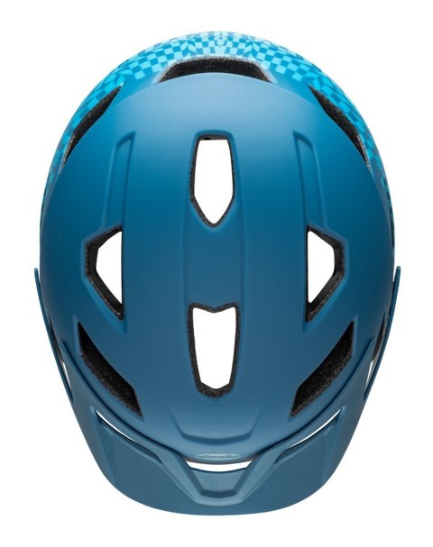 Kask juniorski BELL SIDETRACK wavy checks matte blue roz. Uniwersalny (50-57 cm) (NEW) Kask juniorski BELL SIDETRACK wavy checks matte blue roz. Uniwersalny (50-57 cm) (NEW)