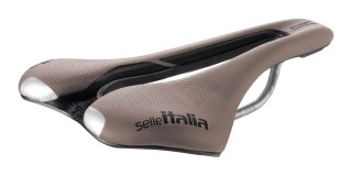 Siodło SELLE ITALIA SLR BOOST GRAVEL TI316 SUPERFLOW L (id match - L3), 209g, Brązowe (NEW)