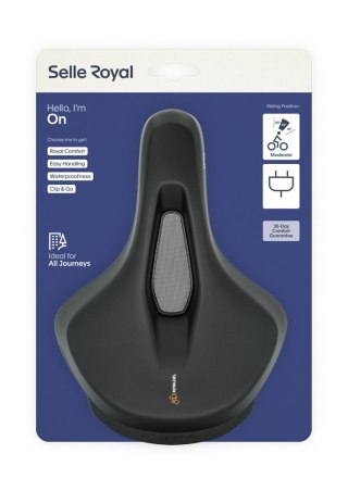 Siodło SELLEROYAL ON OPEN MODERATE 60st. żelowe, ergonomiczny kanał, unisex, 531g (NEW)