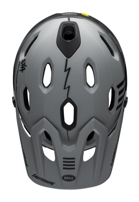 Kask full face BELL SUPER DH MIPS SPHERICAL fasthouse taco tuesday matte gray black roz. M (55-59 cm) (NEW)