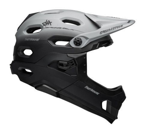 Kask full face BELL SUPER DH MIPS SPHERICAL fasthouse taco tuesday matte gray black roz. S (52-56 cm) (NEW) Kask full face BELL SUPER DH MIPS SPHERICAL fasthouse taco tuesday matte gray black roz. S (52-56 cm) (NEW)