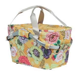 Kosz na tylny bagażnik BASIL BLOOM FIELD CARRY ALL REAR BASKET, MIK System (ready to go) 22L honey yellow (DWZ)
