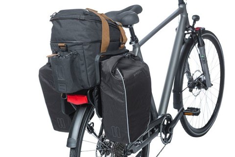 Torba na bagażnik BASIL MILES TRUNKBAG XL PRO MIK 9-36L, MIK System (ready to go, 100% wodoodporna black slate (NEW)