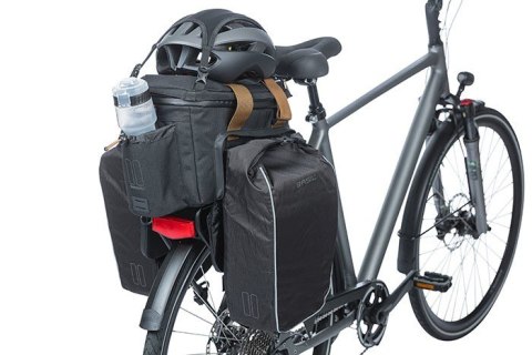 Torba na bagażnik BASIL MILES TRUNKBAG XL PRO MIK 9-36L, MIK System (ready to go, 100% wodoodporna black slate (NEW)