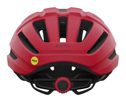 Kask dziecięcy juniorski GIRO REGISTER II INTEGRATED MIPS matte bright red white roz. Uniwersalny (50-57 cm) (NEW)