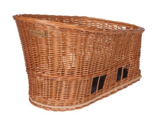Kosz na tylny bagażnik BASIL PASJA dla zwierząt MIK 45cm, MIK System (ready to go) wiklinowy natural (NEW)