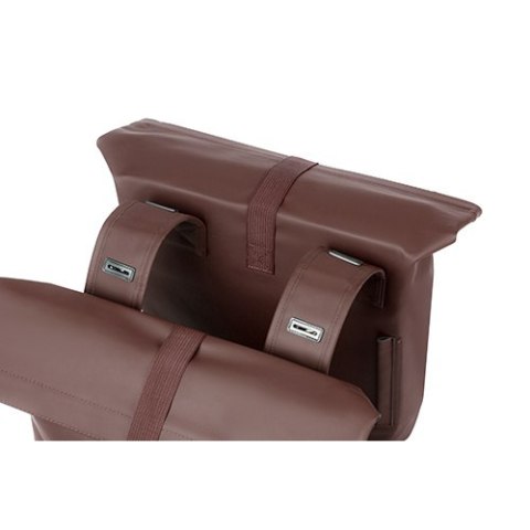Sakwa miejska podwójna BASIL CITY DOUBLE PANNIER BAG 28-32L, Universal Bridge System, roasted brown (NEW)