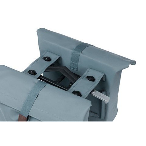 Sakwa miejska podwójna BASIL CITY DOUBLE PANNIER BAG MIK 28-32L, MIK System (ready to go), graphite blue (DWZ)