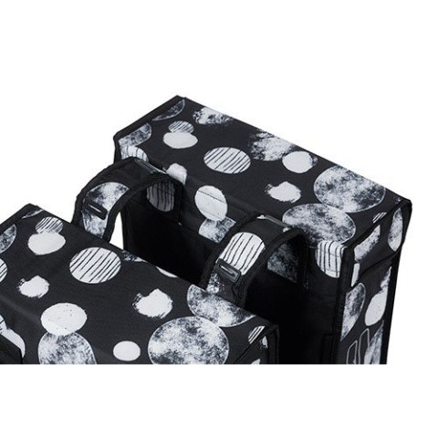 Sakwa miejska podwójna BASIL MARA XL SPHERE 35L, Universal Bridge System, wodoodporna black grey (NEW)