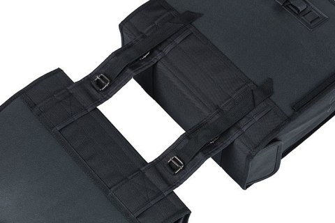 Sakwa miejska podwójna BASIL TOUR DOUBLE PANNIER BAG XL 35L, Universal Bridge System, wodoodporna black (NEW)